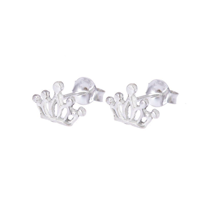 ol&co Silver Crown Earrings - MococoOl&CoMOCSS11Earrings