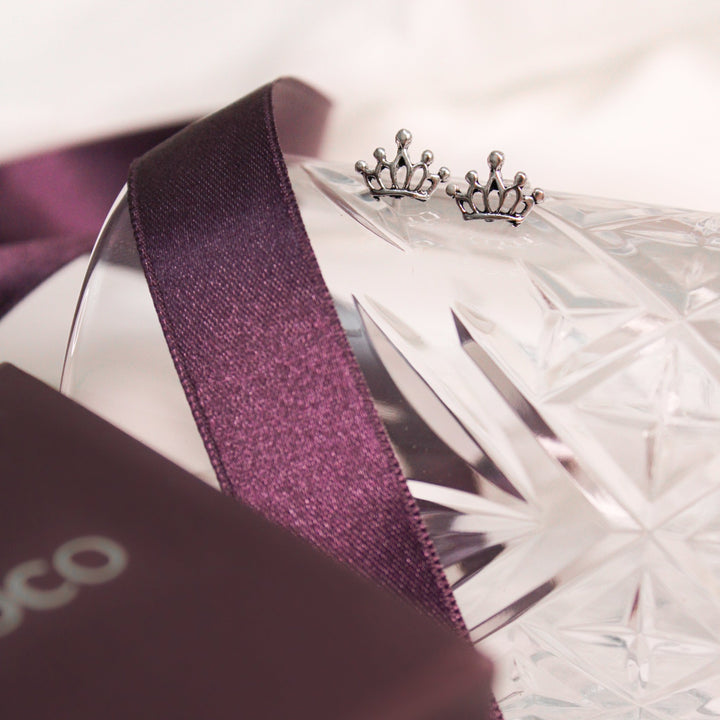 ol&co Silver Crown Earrings - MococoOl&CoMOCSS11Earrings