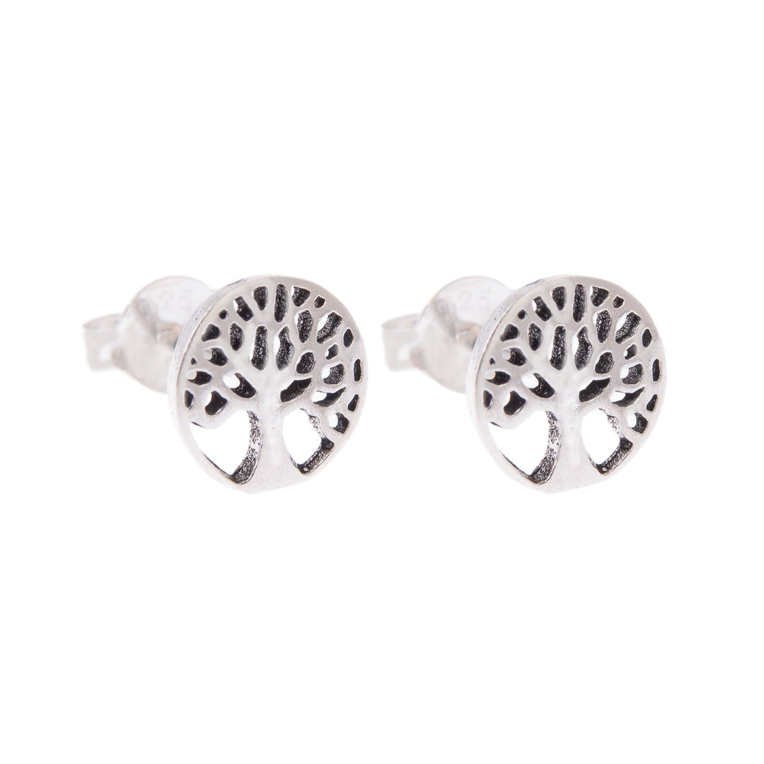 ol&co Silver Tree of Life Stud Earrings - MococoOl&CoMOCSS07Earrings