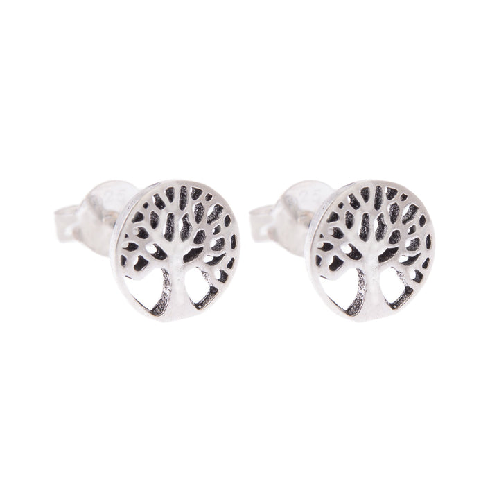 ol&co Silver Tree of Life Stud Earrings - MococoOl&CoMOCSS07Earrings