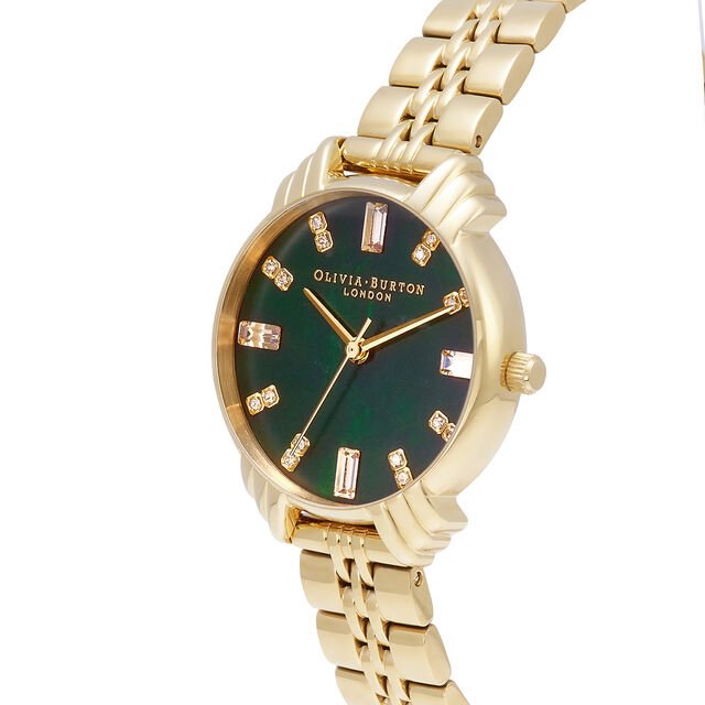 Olivia Burton Gold Art Deco Midi Dial Green Watch - MococoOlivia BurtonOB16DC027613272491082Watches and Accessories