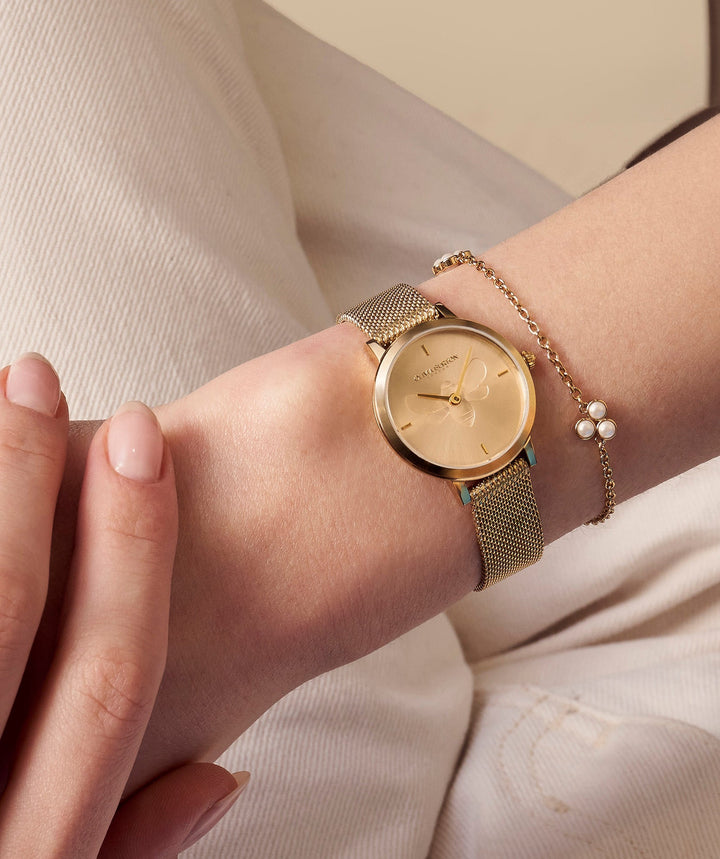 Olivia Burton Gold Ultra Slim Bee Watch - MococoOlivia Burton240000227613272511735Watches and Accessories