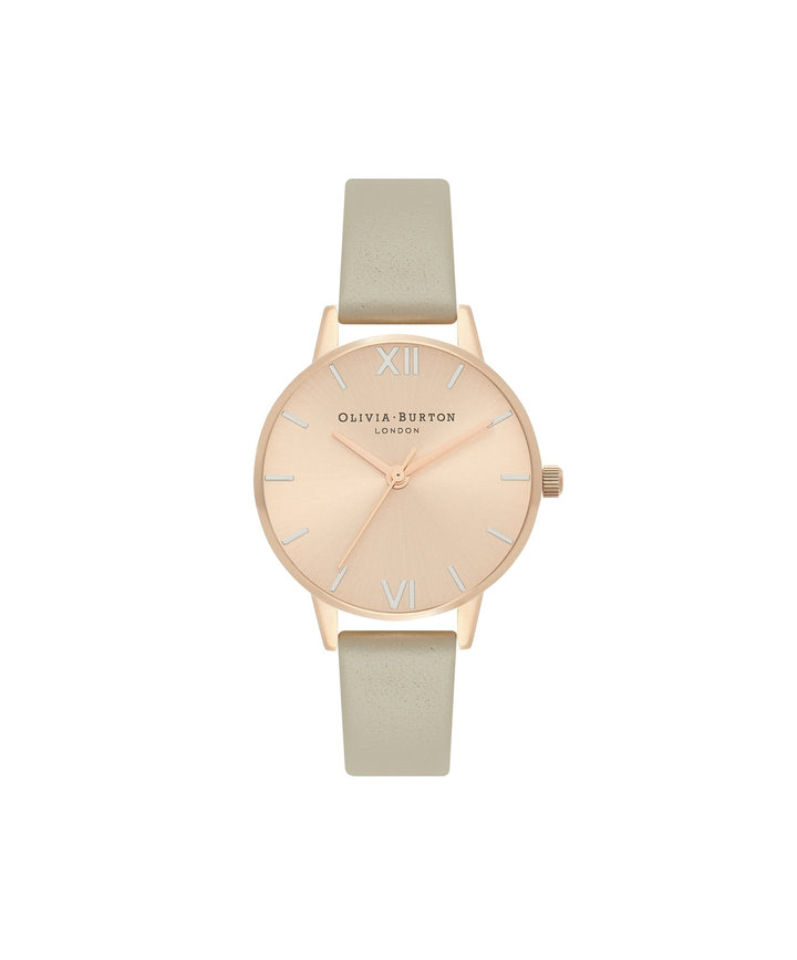 Olivia Burton Midi Dial Grey Strap Rose Gold Watch - MococoOlivia BurtonOB16EN117613272441308Watches and Accessories