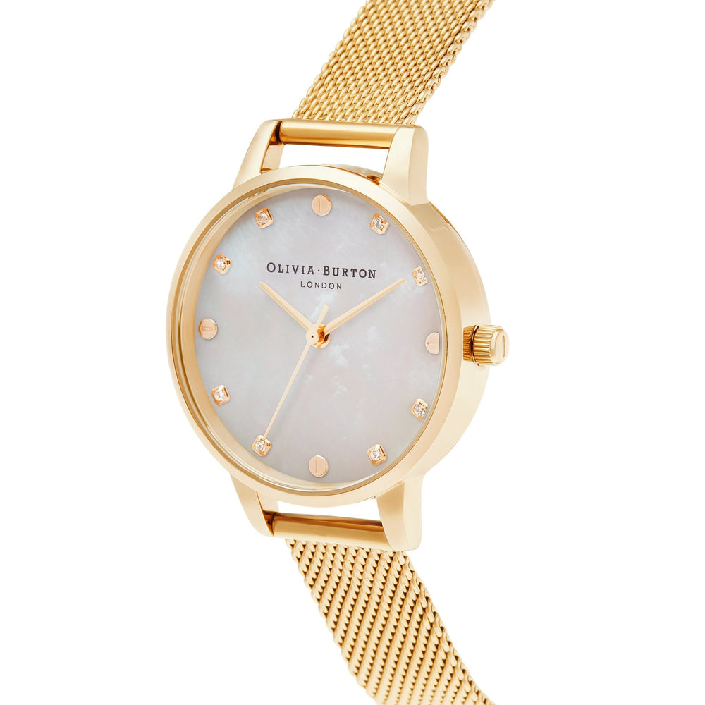Olivia Burton Mother of Pearl Dial Boucle Strap Gold Watch - MococoOlivia BurtonOB16SE087613272413213Watches and Accessories