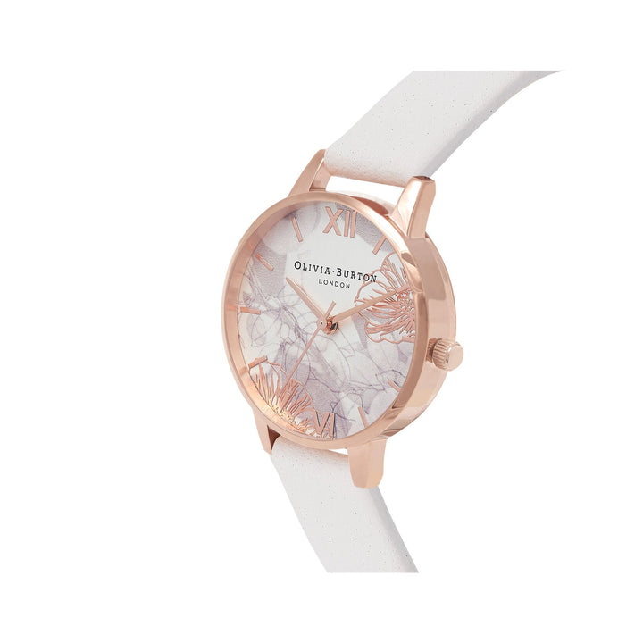 Olivia Burton Rose Gold Abstract Floral Dial Blush Strap Watch - MococoOlivia BurtonOB16VM125060496416896Watches and Accessories