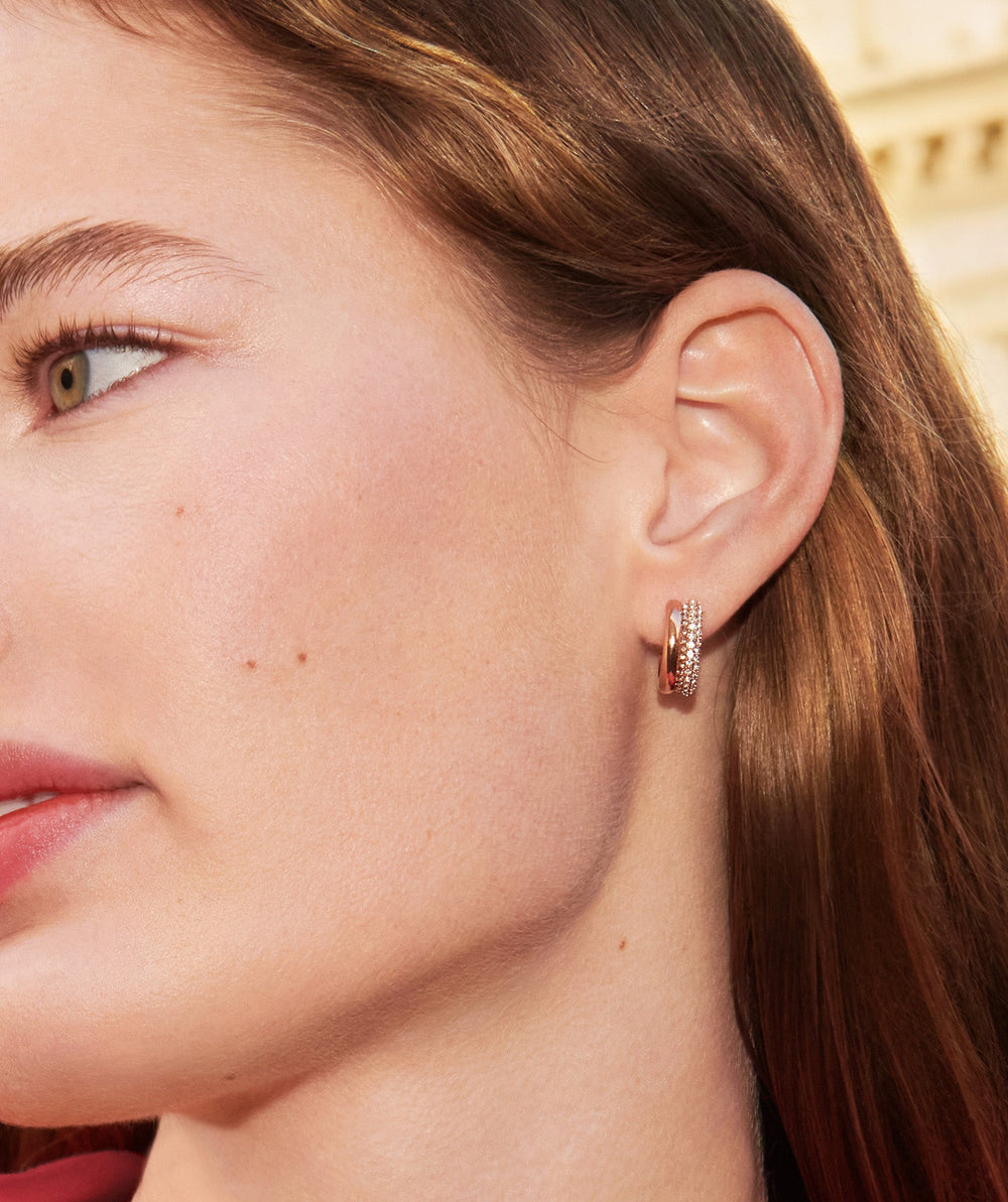 Olivia Burton Rose Gold Entwine Hoop Earrings - MococoOlivia Burton241000097613272525220Earrings
