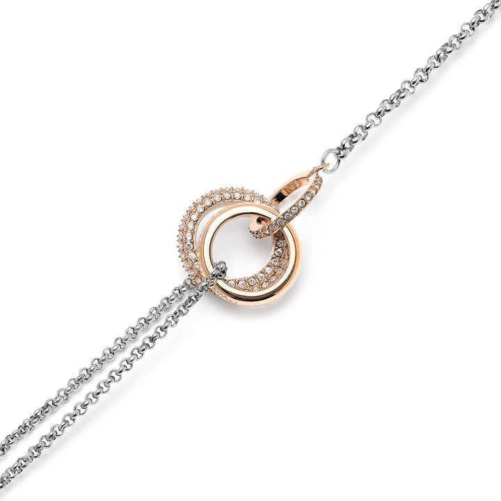 Olivia Burton Silver and Rose Gold Entwine Bracelet - MococoOlivia Burton241000067613272525190Bracelets