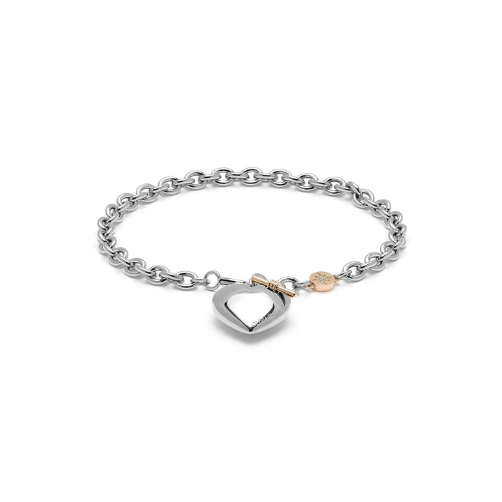 Olivia Burton Silver and Rose Gold Knot Heart Bracelet - MococoOlivia Burton241000357613272525589Bracelets