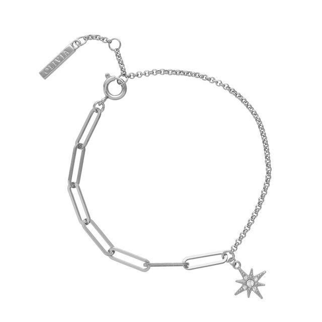 Olivia Burton Silver Celestial North Star Mismatch Bracelet - MococoOlivia BurtonOBJCLB487613272492850Bracelets