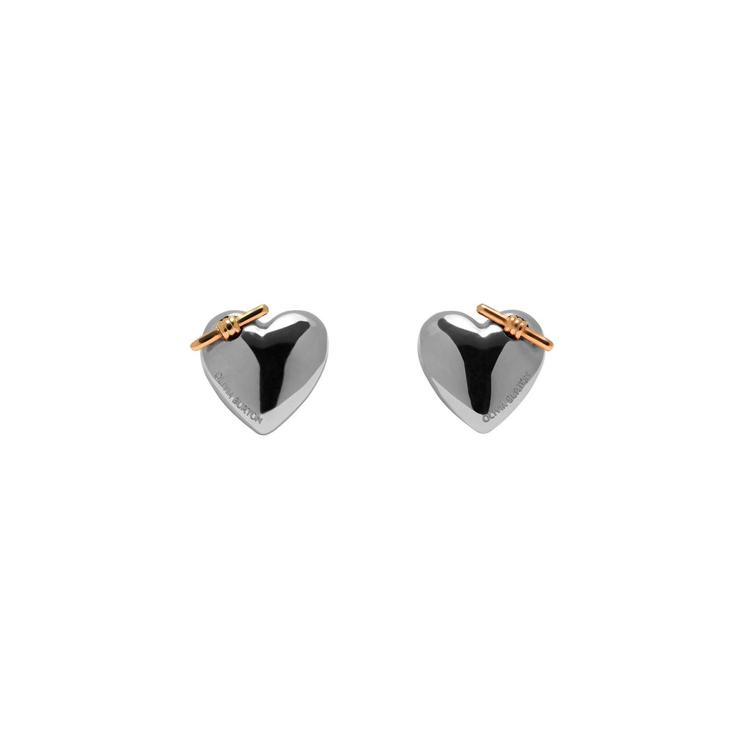 Olivia Burton Silver Classic Knot Heart Earrings - MococoOlivia Burton241000387613272525619Earrings
