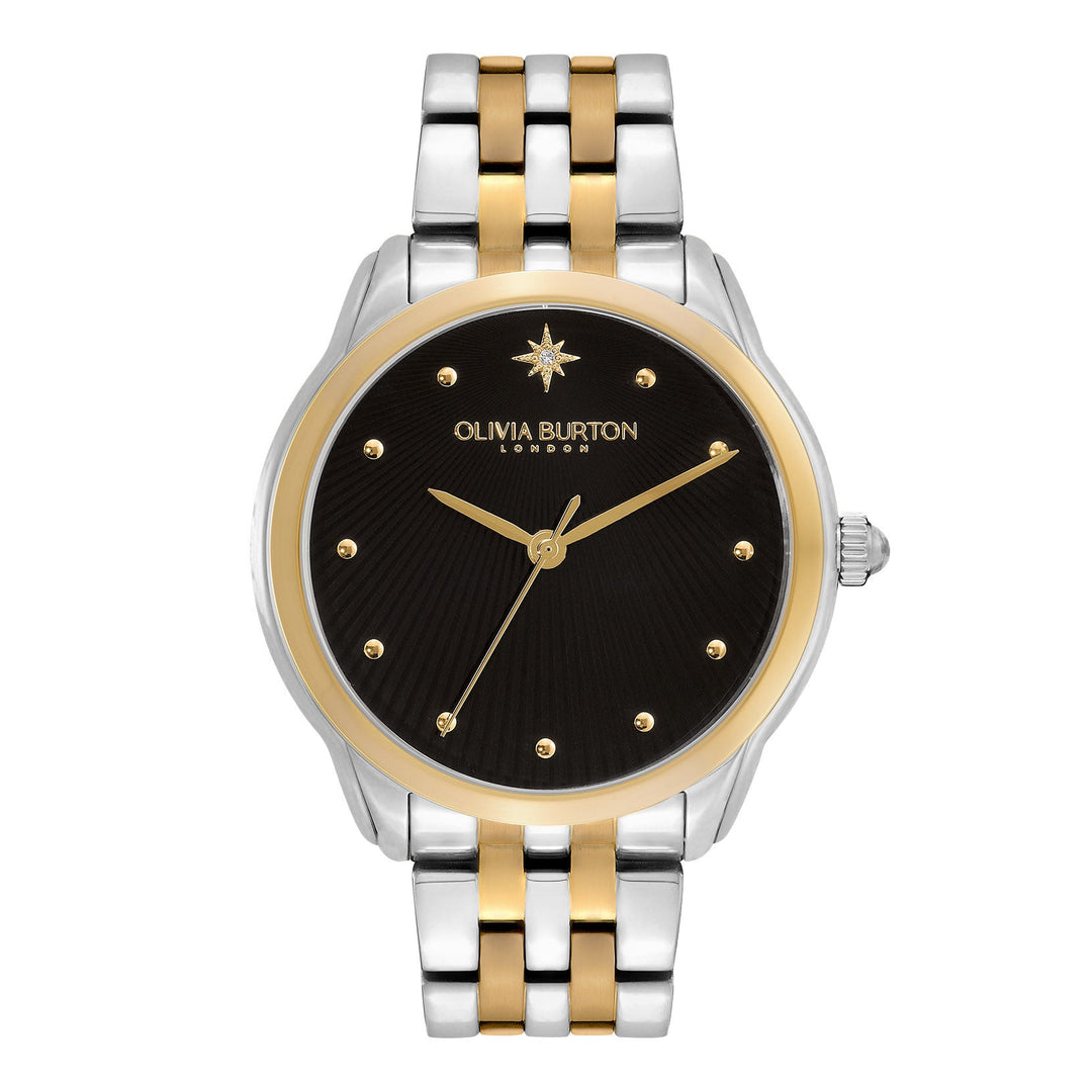Olivia Burton Silver & Gold Starlight Black Dial Watch - MococoOlivia Burton240000497613272515436Watches and Accessories
