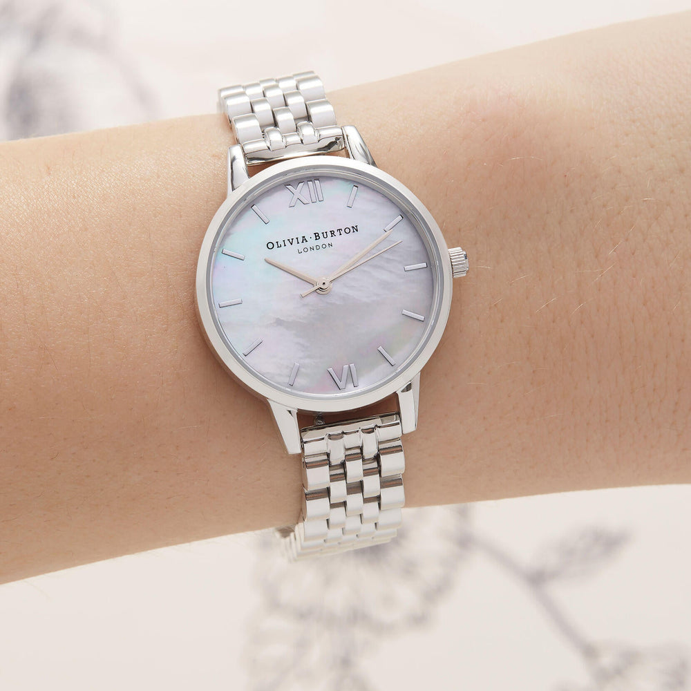 Olivia Burton Silver Mother of Pearl Dial Watch - MococoOlivia Burton240001687613272297769Watches and Accessories
