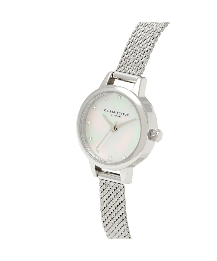 Olivia Burton Silver Mother of Pearl Mini Dial Boucle Strap Watch - MococoOlivia Burton240001207613272441322Watches and Accessories