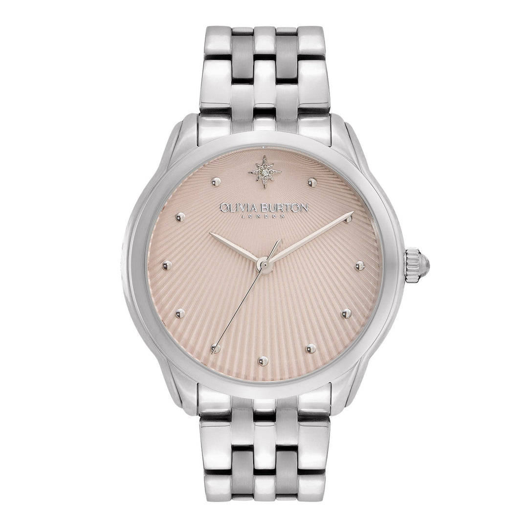 Olivia Burton Silver Starlight Pink Dial Watch - MococoOlivia Burton240000477613272515412Watches and Accessories