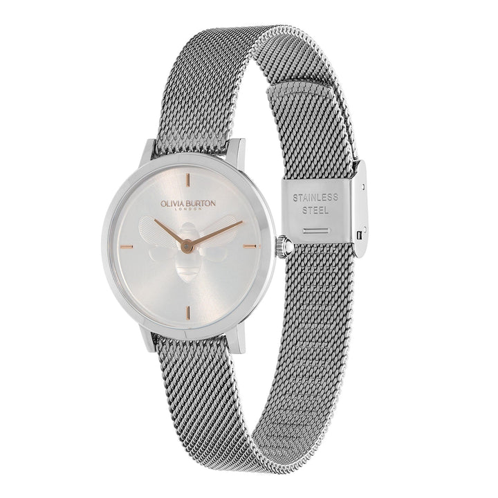 Olivia Burton Silver Ultra Slim Bee Watch - MococoOlivia Burton240000217613272511728Watches and Accessories