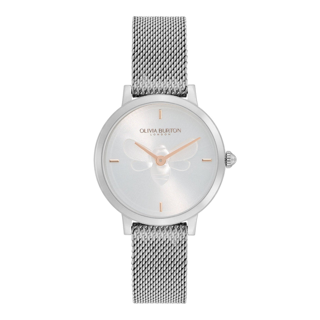 Olivia Burton Silver Ultra Slim Bee Watch - MococoOlivia Burton240000217613272511728Watches and Accessories