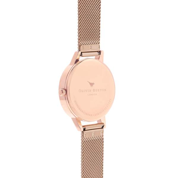 Olivia Burton White Dial & Rose Gold Mesh Watch - MococoOlivia BurtonOB16MDW015060403434593Watches and Accessories