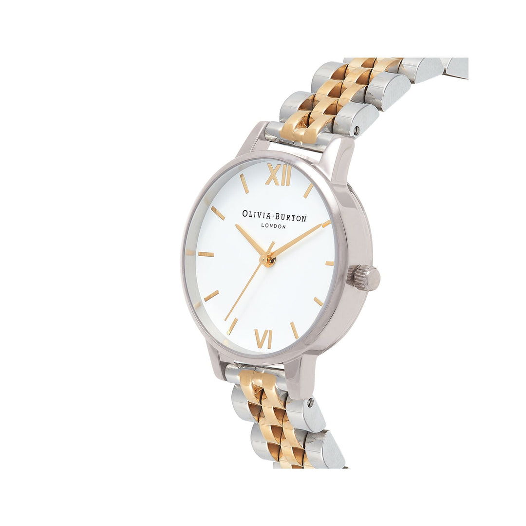 Olivia Burton White Dial Silver & Gold Bracelet Watch - MococoOlivia Burton240001705060496417695Watches and Accessories