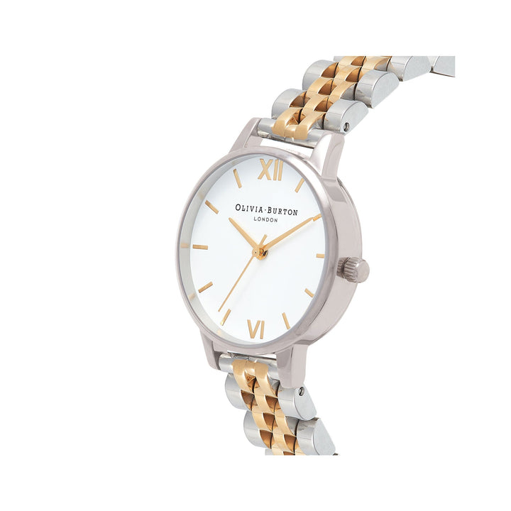 Olivia Burton White Dial Silver & Gold Bracelet Watch - MococoOlivia Burton240001705060496417695Watches and Accessories