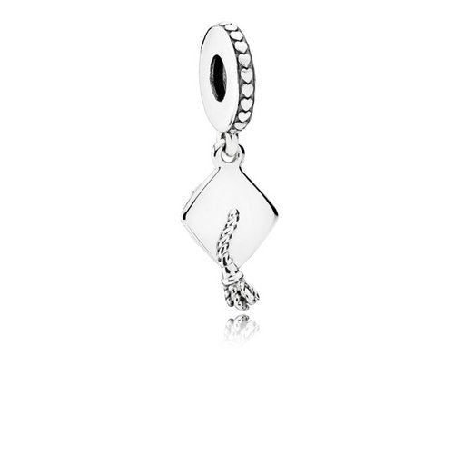 Pandora Silver Graduation Hat Charm - MococoPandora7918925700302542479Charms and Links