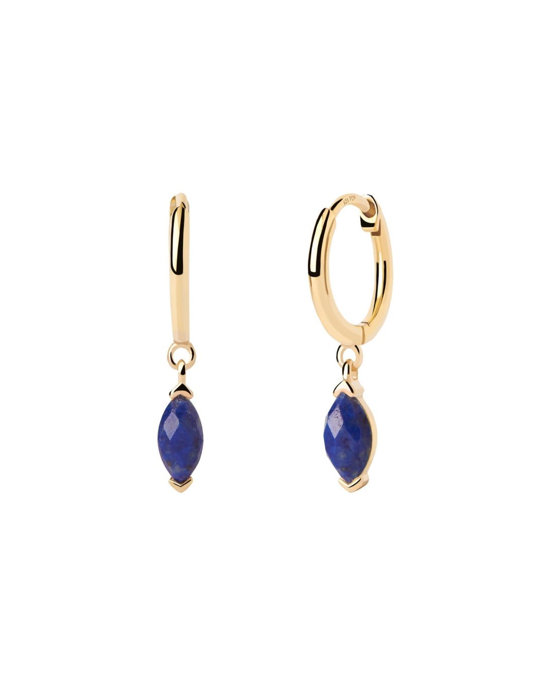 PDPAOLA Gold Lapis Lazuli Nomad Hoops - MococoPDPAOLAAR01 - A09 - U8435511747090Earrings