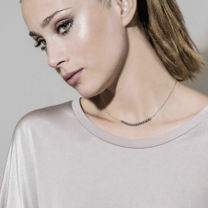 Nomination Bella Moonlight Grey Pearl Necklace