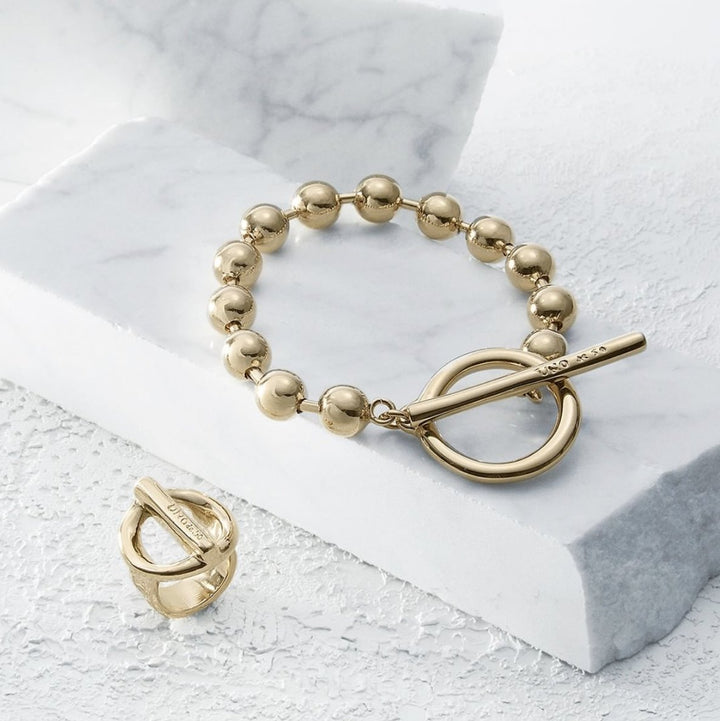UnoDe50 Gold On / Off Bracelet