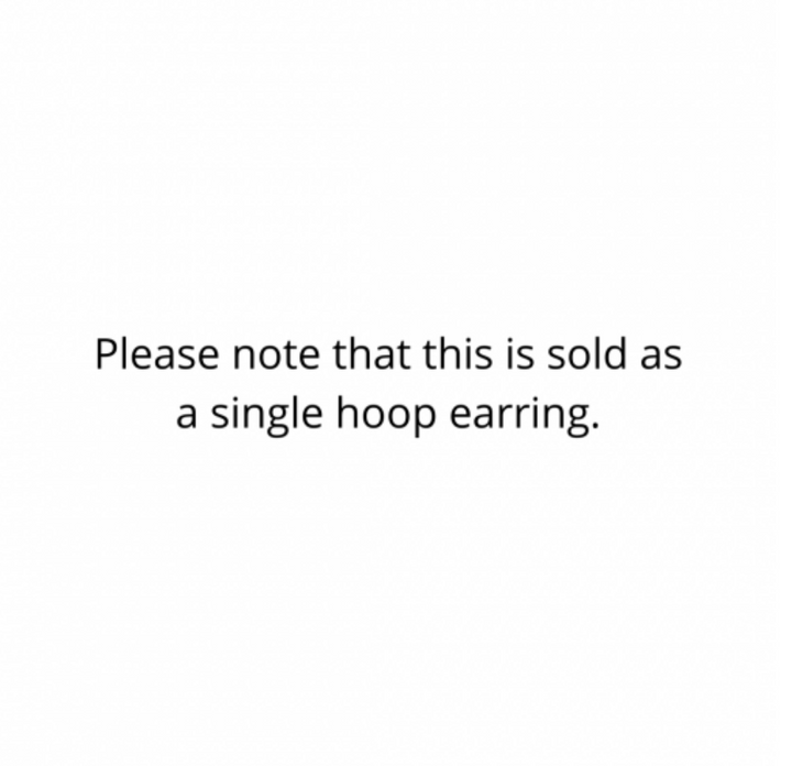 Thomas Sabo Silver Single Hoop Earring