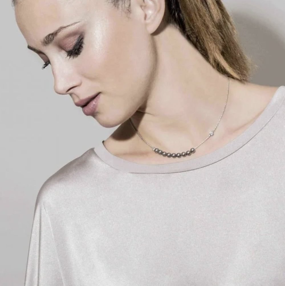 Nomination Bella Moonlight Grey Pearl Necklace