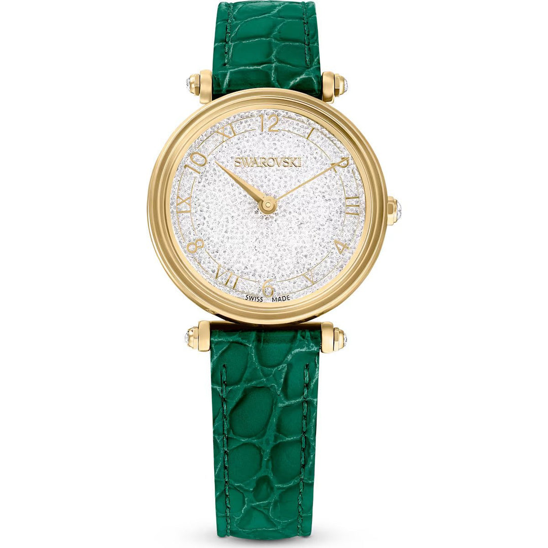 Swarovski Gold Crystalline Wonder Green Leather Watch - MococoSwarovski56568939009656568934Watches and Accessories