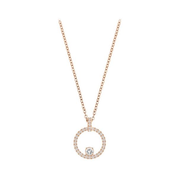Swarovski Rose Gold Constella Circle Pendant Necklace - MococoSwarovski52024469009652024465Necklaces