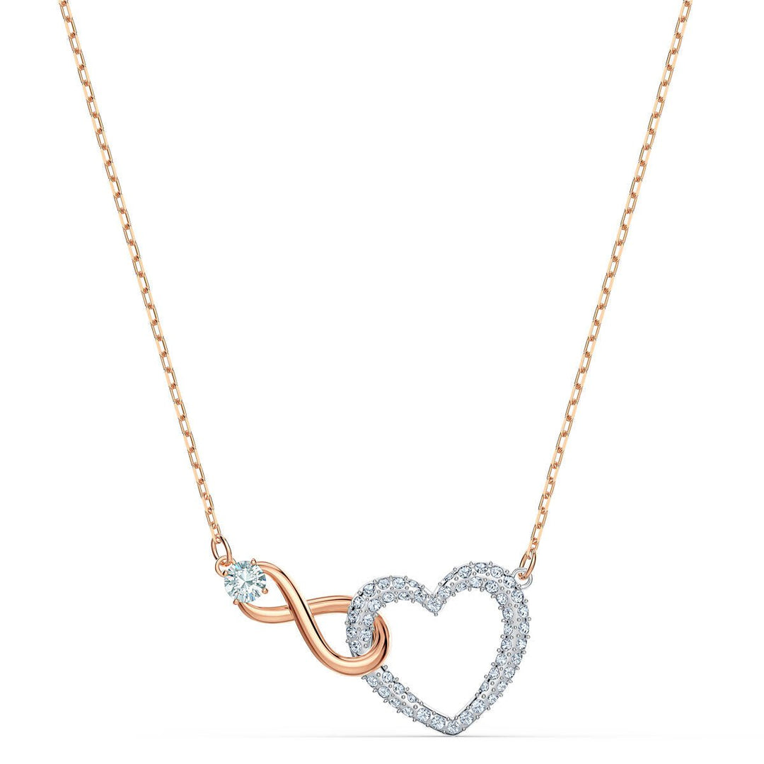 Swarovski Rose Gold Hyperbola Infinity Heart Crystal Necklace - MococoSwarovski55188659009655188652Necklaces