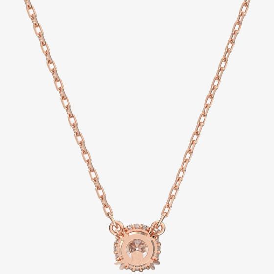 Swarovski Rose Gold Stilla Round Cut Pendant Necklace - MococoSwarovski56367109009656367100Necklaces
