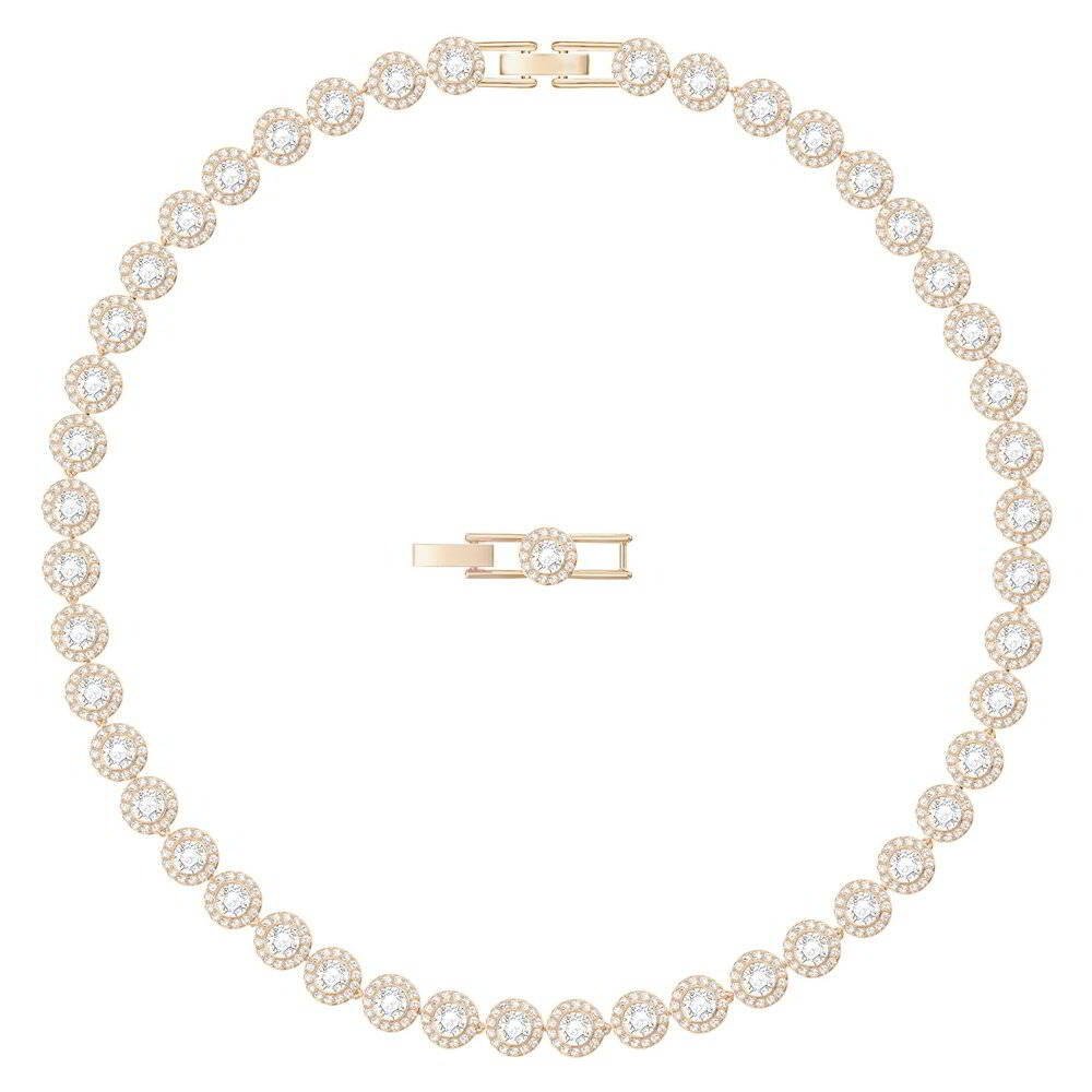 Swarovski Rose Gold Una Angelic Tennis Necklace - MococoSwarovski53678459009653678452Necklaces