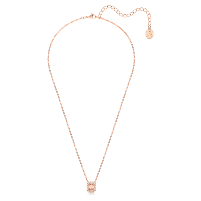 Swarovski Rose Gold Una Octagon Cut Pink Necklace - MococoSwarovski5614933Necklaces