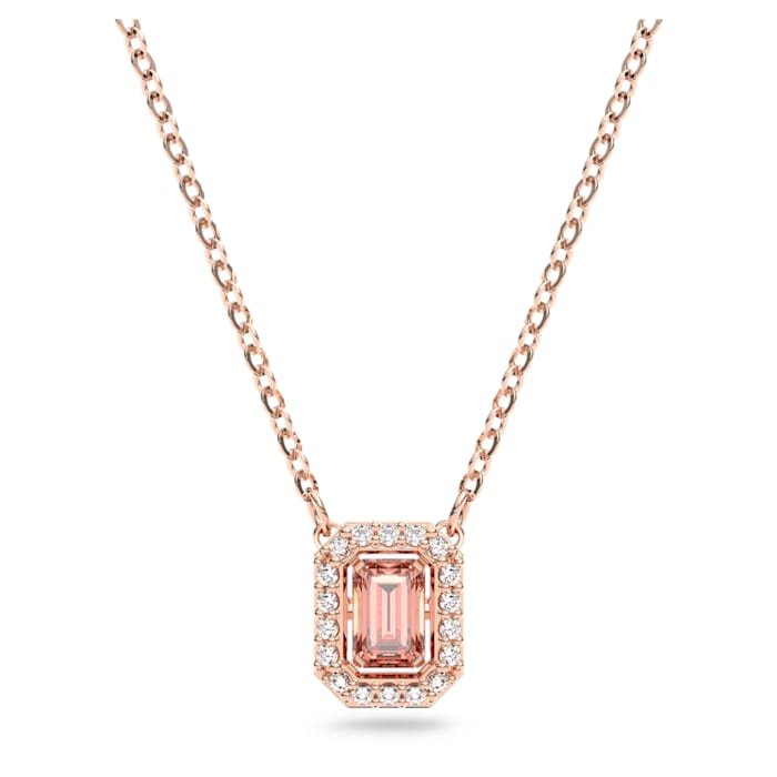 Swarovski Rose Gold Una Octagon Cut Pink Necklace - MococoSwarovski5614933Necklaces