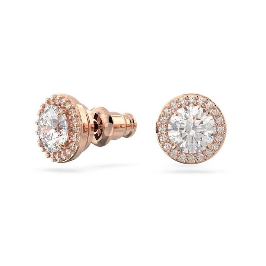 Swarovski Rose Gold Una Round Cut Stud Earrings - MococoSwarovski56362759009656362754Earrings