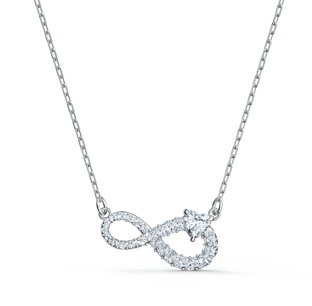 Swarovski Silver Infinity Heart Pave Necklace - MococoSwarovski55205769009655205762Necklaces
