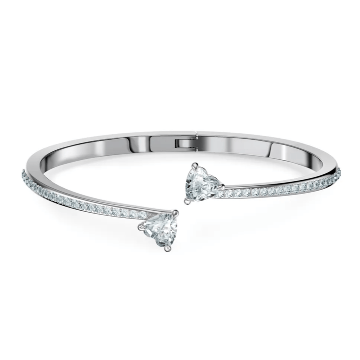 Swarovski Silver Mesmera Heart Bangle - MococoSwarovski55188149009655188140Bracelets