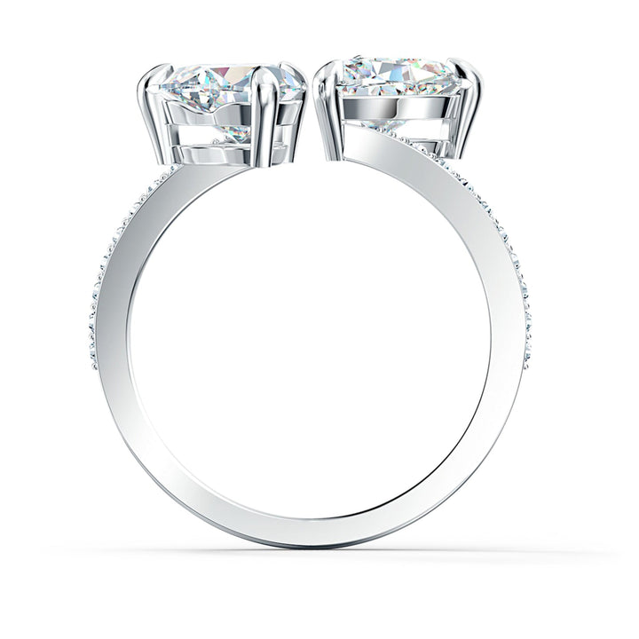 Swarovski Silver Mesmera Open Heart Ring - MococoSwarovski55128549009655128542Rings