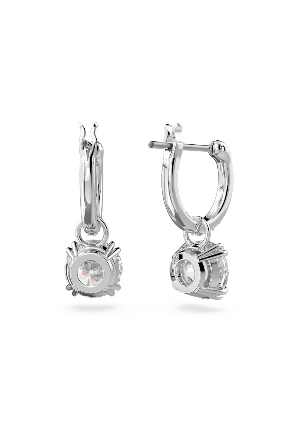 Swarovski Silver Stilla Round Cut Huggie Hoop Earrings - MococoSwarovski56367179009656367179Earrings