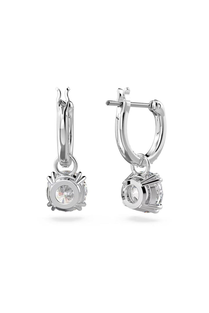 Swarovski Silver Stilla Round Cut Huggie Hoop Earrings - MococoSwarovski56367179009656367179Earrings