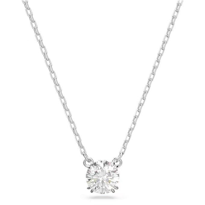 Swarovski Silver Stilla Round Cut Pendant Necklace - MococoSwarovski56367069009656367063Necklaces