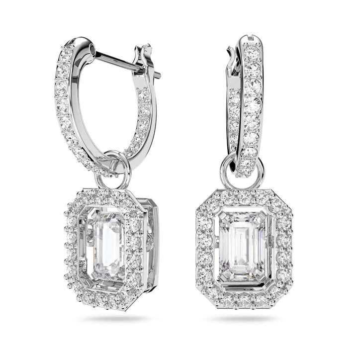 Swarovski Silver Una Octagon Cut Drop Earrings - MococoSwarovski56384959009656384954Earrings
