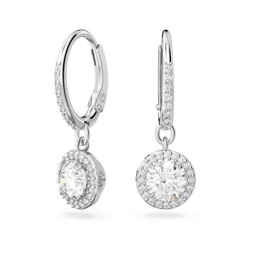 Swarovski Silver Una Round Cut Drop Earrings - MococoSwarovski56362709009656362709Earrings
