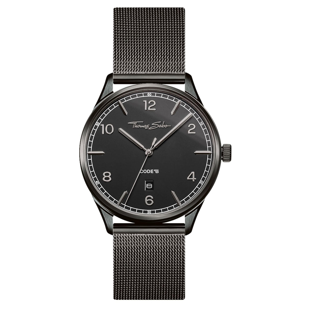 Thomas Sabo Black Unisex Code Watch - MococoThomas SaboWA0342 - 202 - 203 - 40 mm4051245430011Watches and Accessories