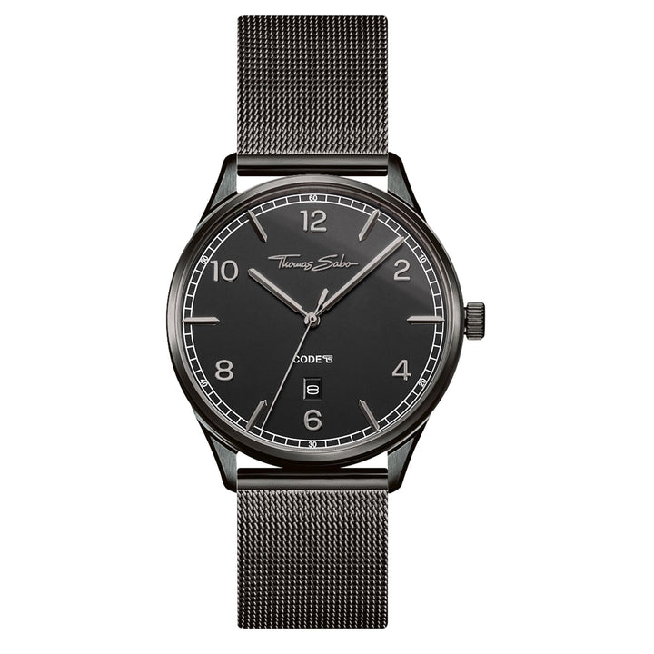 Thomas Sabo Black Unisex Code Watch - MococoThomas SaboWA0342 - 202 - 203 - 40 mm4051245430011Watches and Accessories