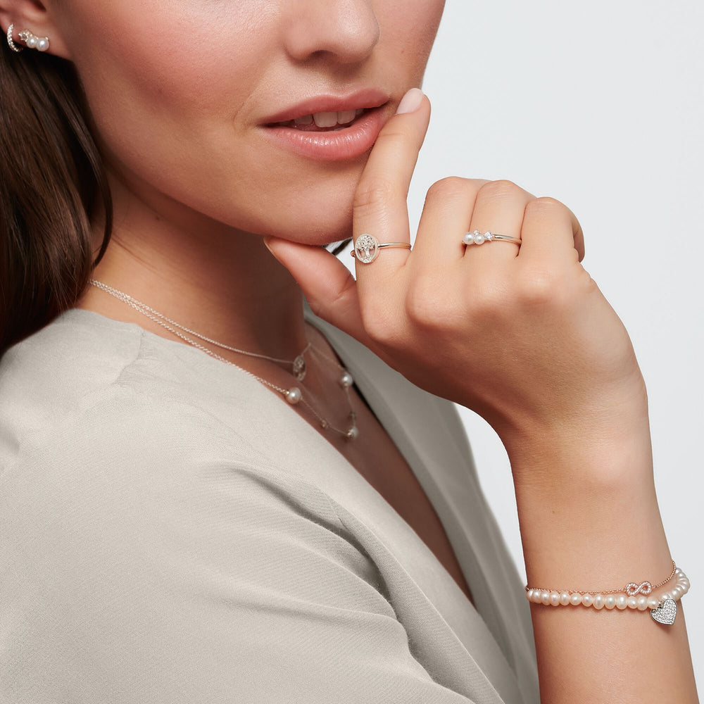 Thomas Sabo CZ Silver Pearls Ring - MococoThomas SaboTR2368 - 167 - 14 - 544051245507089Rings