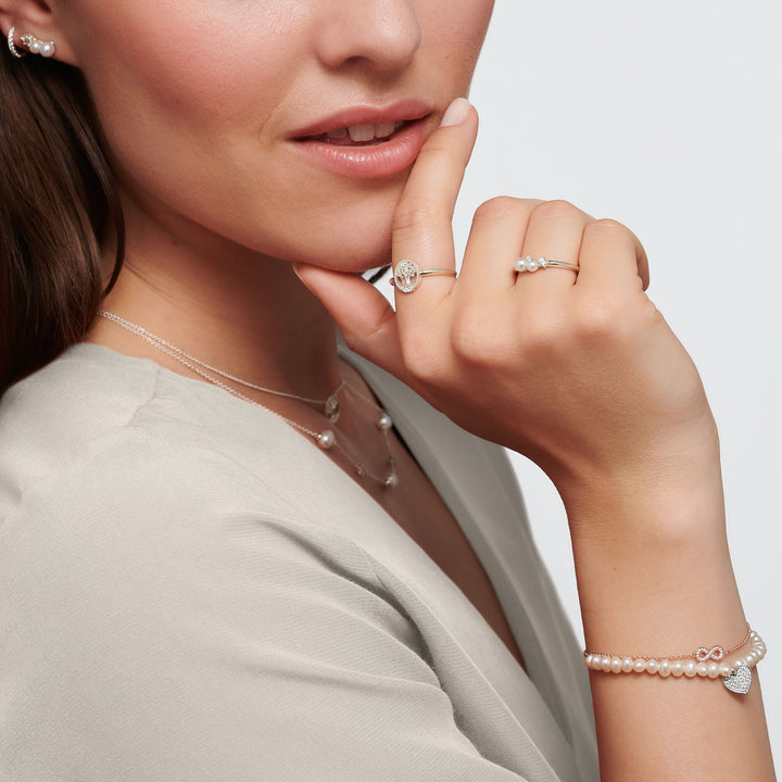 Thomas Sabo CZ Silver Pearls Ring - MococoThomas SaboTR2368 - 167 - 14 - 544051245507089Rings