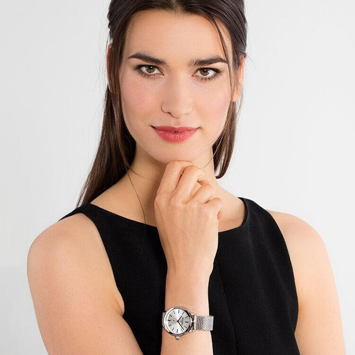 Thomas Sabo Ladies Silver Mesh Glam Spirit Watch - MococoThomas SaboWA0248 - 201 - 201 - 33 mm4051245219739Watches and Accessories